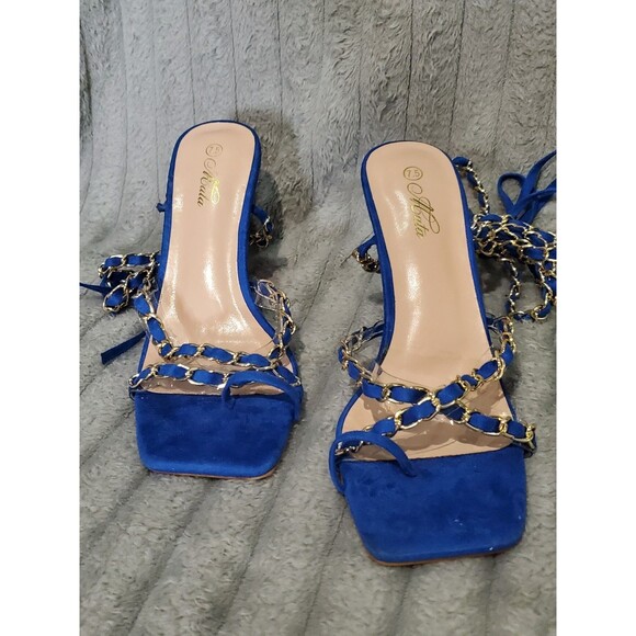 Lot of 6 Pairs Size 7.5 Women's Heels Different Designers - Picture 15 of 16